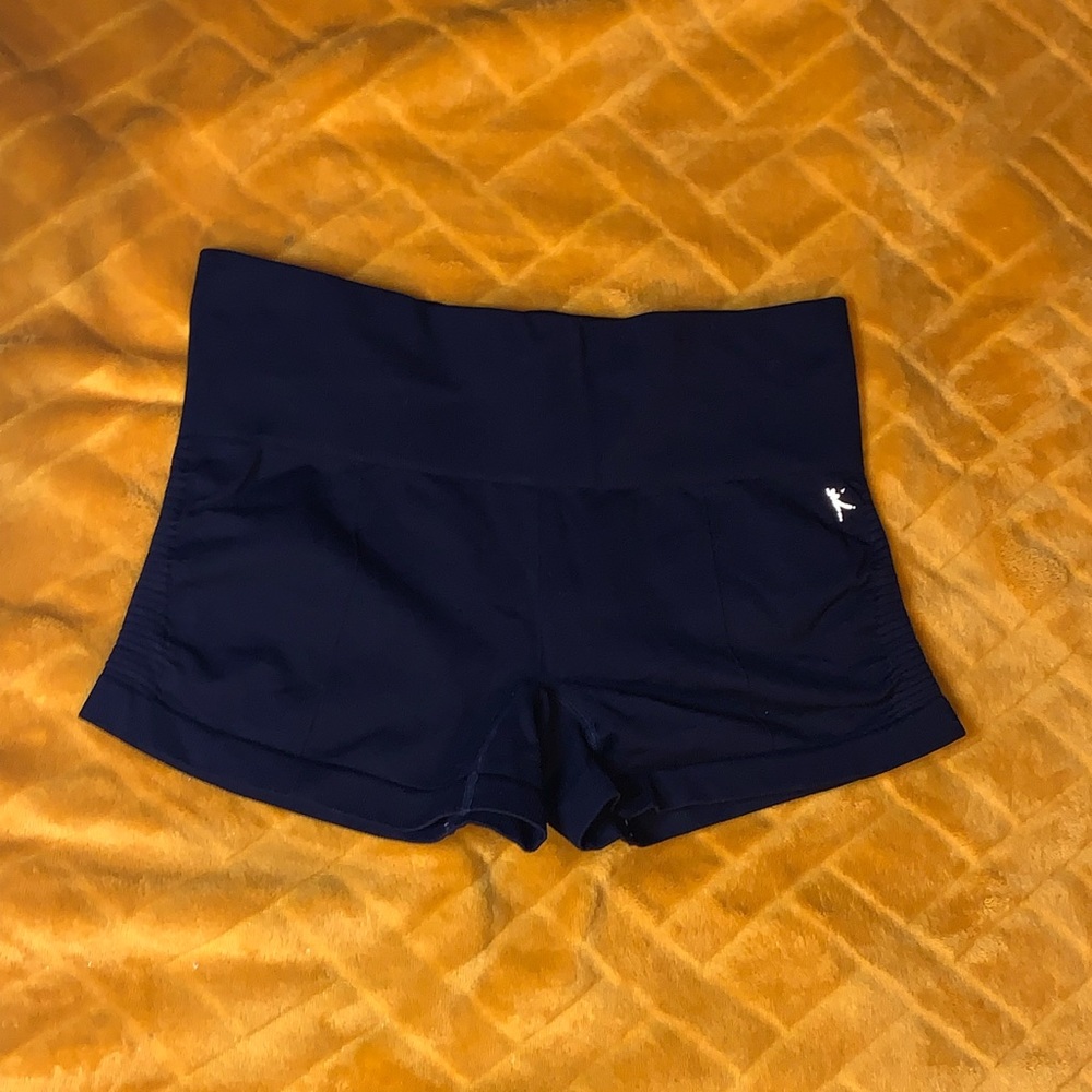 danskin high rise shorts, size small/medium used for dance/workout
